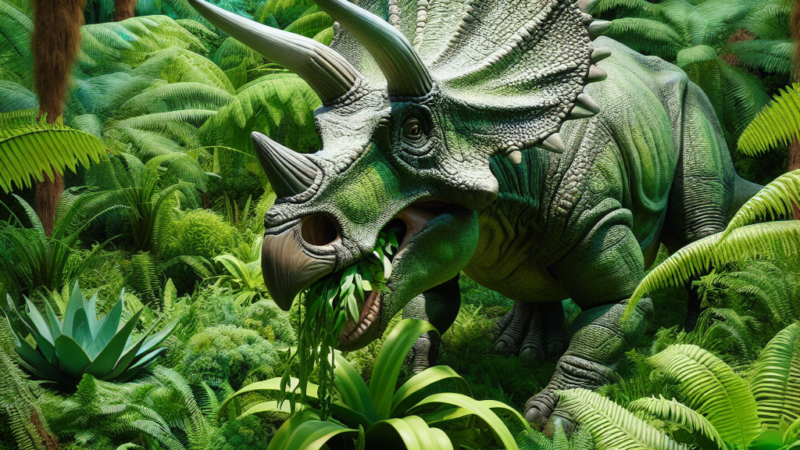 Co jadł triceratops?